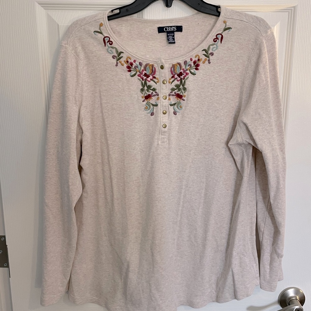 Embroidered Chaps Top